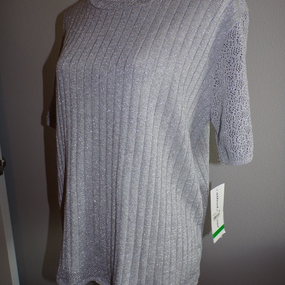 Alfred Dunner Tops - NEW w/Tags Alfred Dunner Silver Formal Large Top